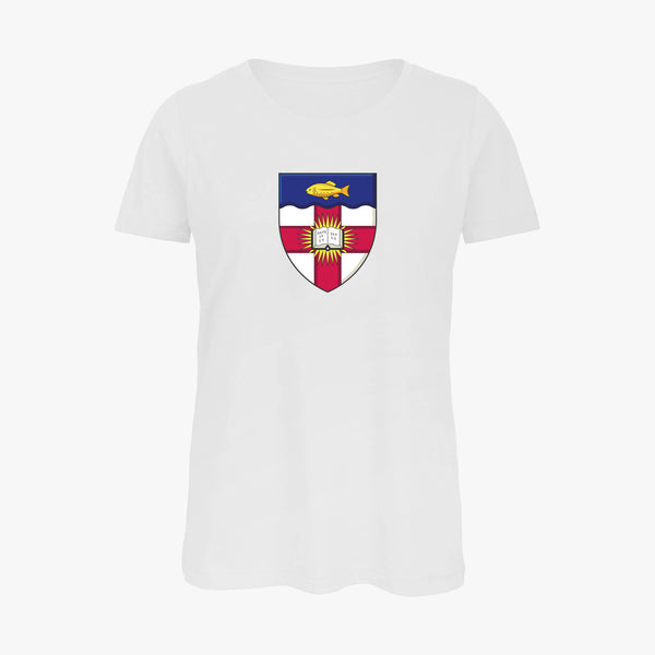 Load image into Gallery viewer, Ladies Oxford College Arms Organic T-Shirt