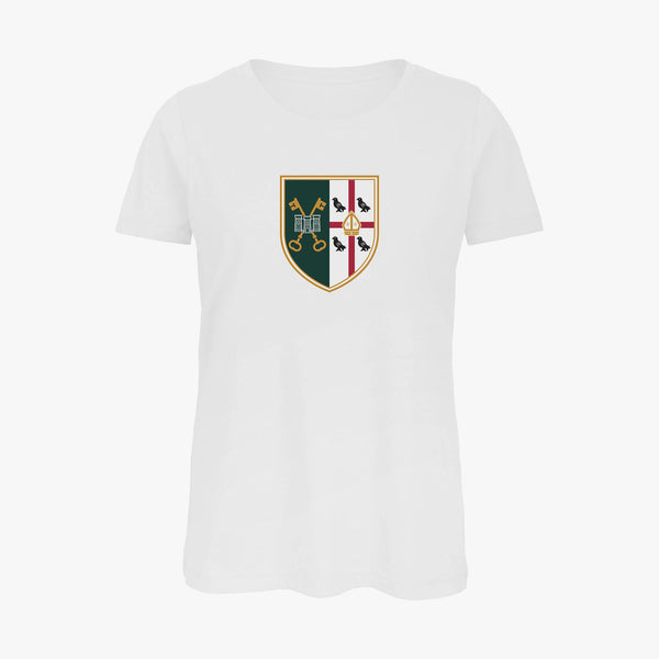Load image into Gallery viewer, Ladies Oxford College Arms Organic T-Shirt