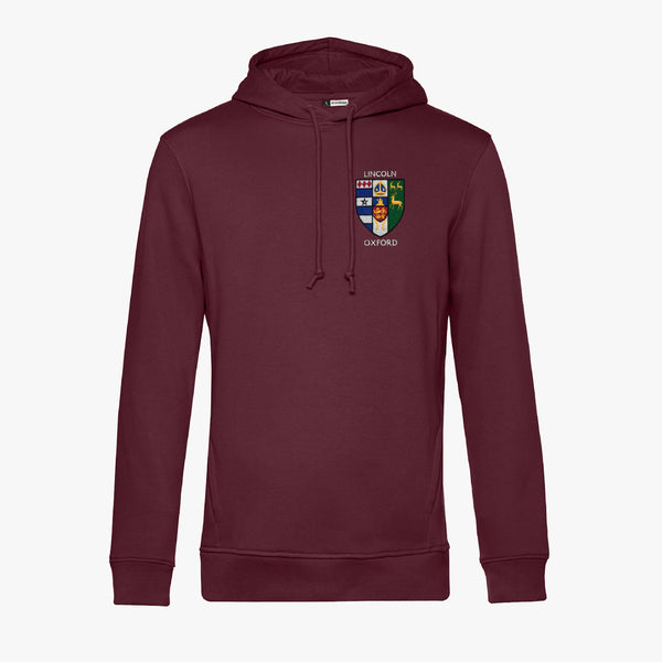 Load image into Gallery viewer, Lincoln College Men&#39;s Organic Embroidered Hoodie
