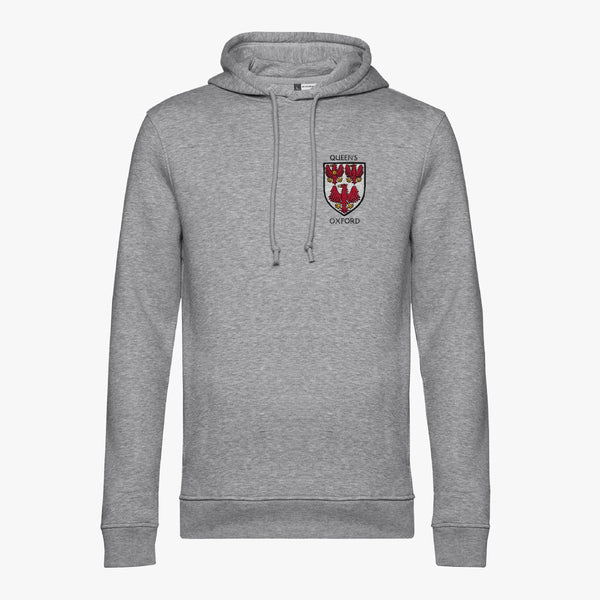 Load image into Gallery viewer, The Queen's College Men's Organic Embroidered Hoodie