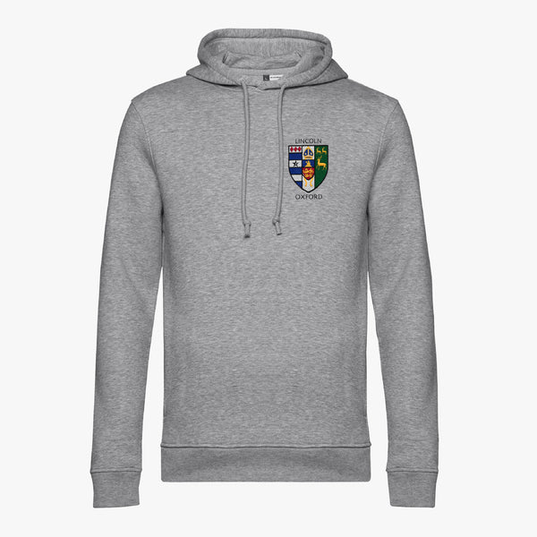 Load image into Gallery viewer, Lincoln College Men&#39;s Organic Embroidered Hoodie
