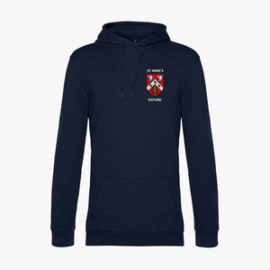 St Anne's College Men's Organic Embroidered Hoodie