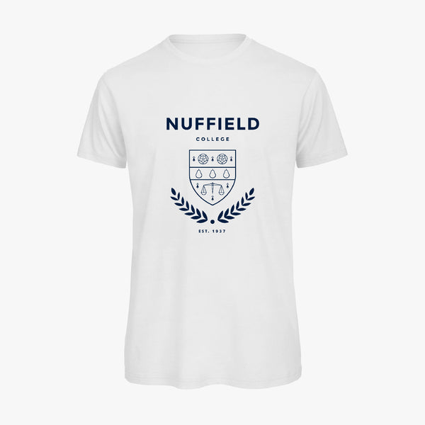 Load image into Gallery viewer, Nuffield College Men&#39;s Organic Laurel T-Shirt
