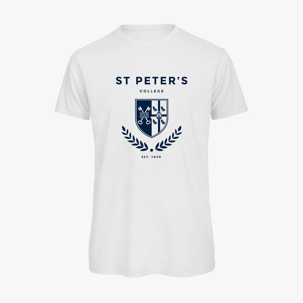 Load image into Gallery viewer, St Peter's College Men's Organic Laurel T-Shirt