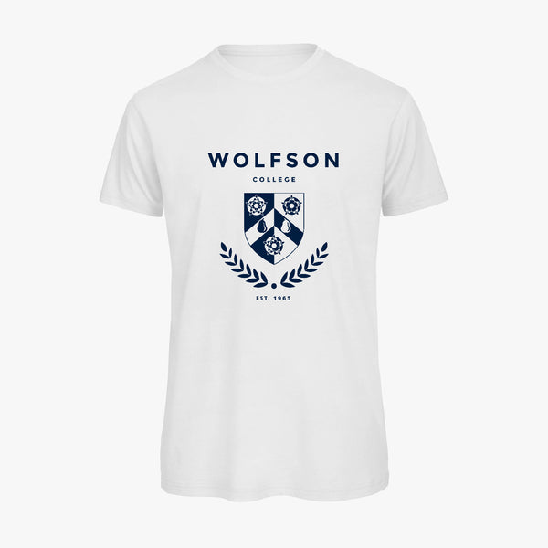Load image into Gallery viewer, Wolfson College Men&#39;s Organic Laurel T-Shirt
