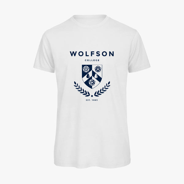 Load image into Gallery viewer, Wolfson College Men's Organic Laurel T-Shirt