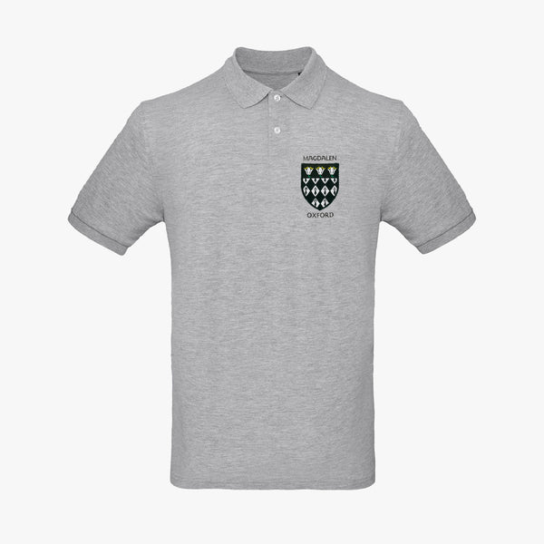 Load image into Gallery viewer, Magdalen College Men&#39;s Organic Embroidered Polo Shirt
