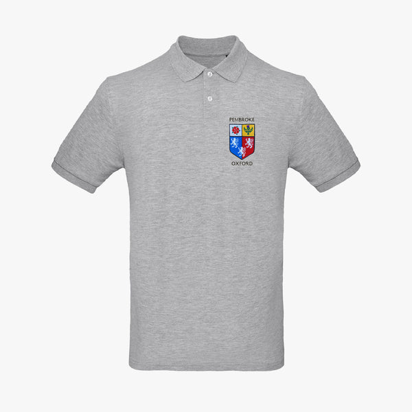 Load image into Gallery viewer, Pembroke College Men&#39;s Organic Embroidered Polo Shirt
