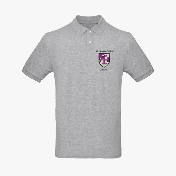Load image into Gallery viewer, St Cross College Men's Organic Embroidered Polo Shirt