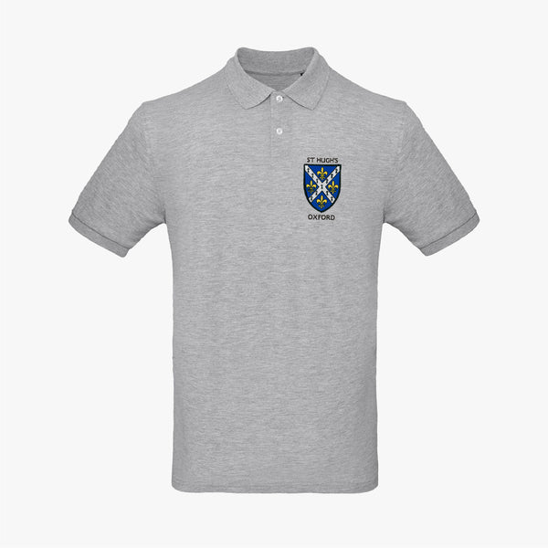 Load image into Gallery viewer, St Hugh's College Men's Organic Embroidered Polo Shirt