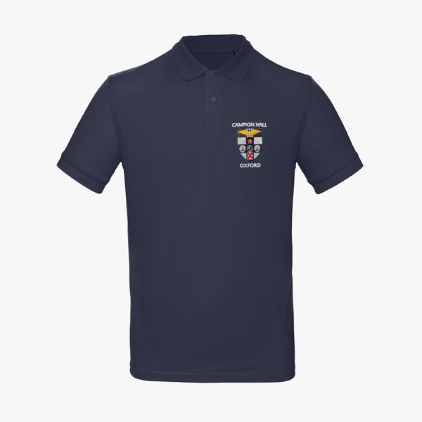 Load image into Gallery viewer, Men&#39;s Oxford College Organic Embroidered Polo Shirt
