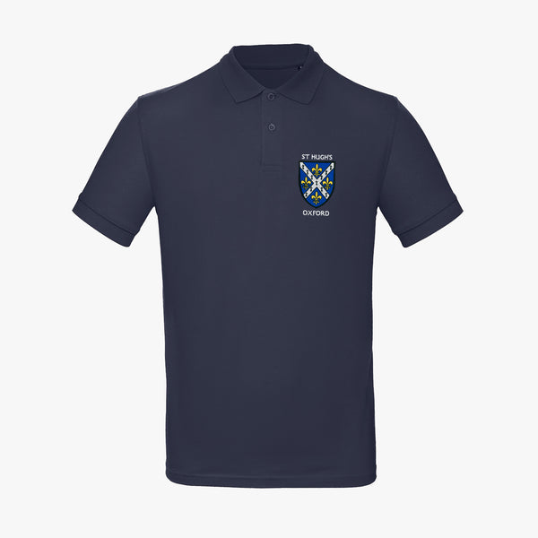 Load image into Gallery viewer, St Hugh's College Men's Organic Embroidered Polo Shirt