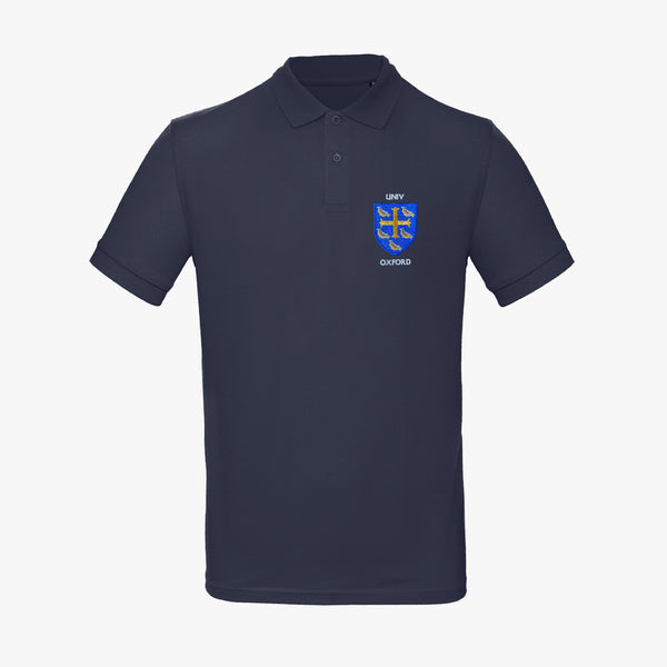 Load image into Gallery viewer, Men&#39;s Oxford College Organic Embroidered Polo Shirt
