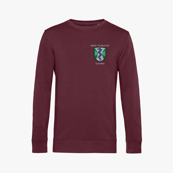 Load image into Gallery viewer, Green Templeton College Men's Organic Embroidered Sweatshirt