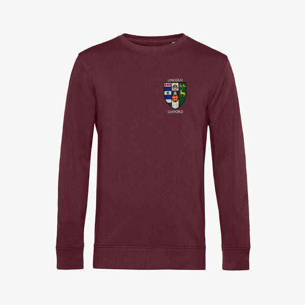 Load image into Gallery viewer, Lincoln College Men's Organic Embroidered Sweatshirt
