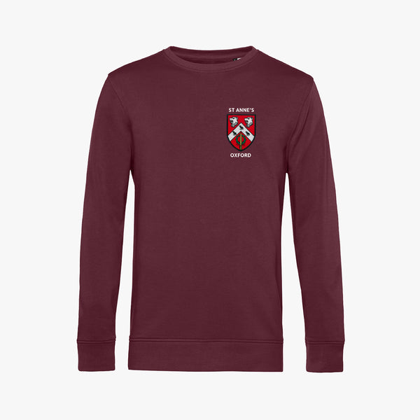 Load image into Gallery viewer, St Anne&#39;s College Men&#39;s Organic Embroidered Sweatshirt
