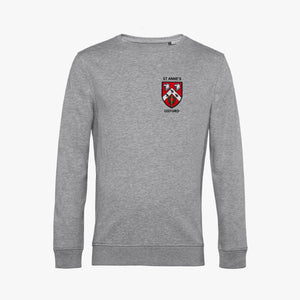 St Anne's College Men's Organic Embroidered Sweatshirt