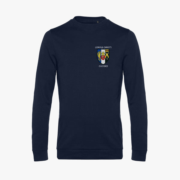 Load image into Gallery viewer, Corpus Christi College Men's Organic Embroidered Sweatshirt