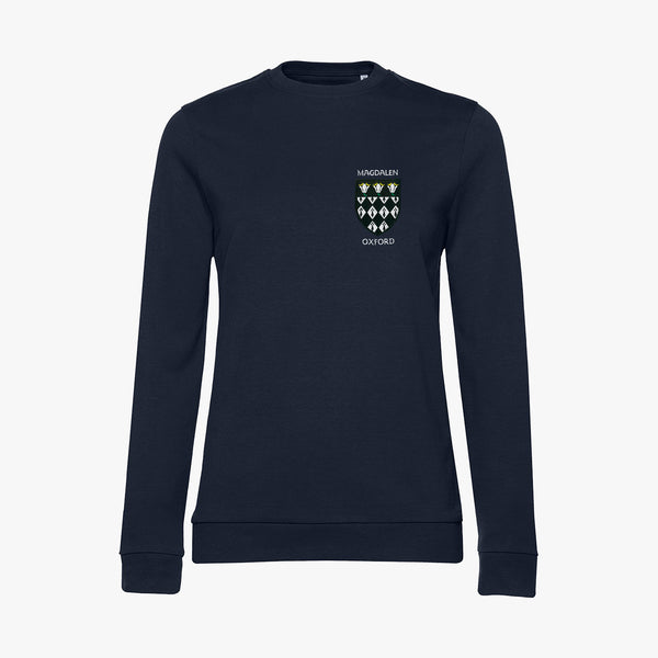 Load image into Gallery viewer, Magdalen College Ladies Organic Embroidered Sweatshirt