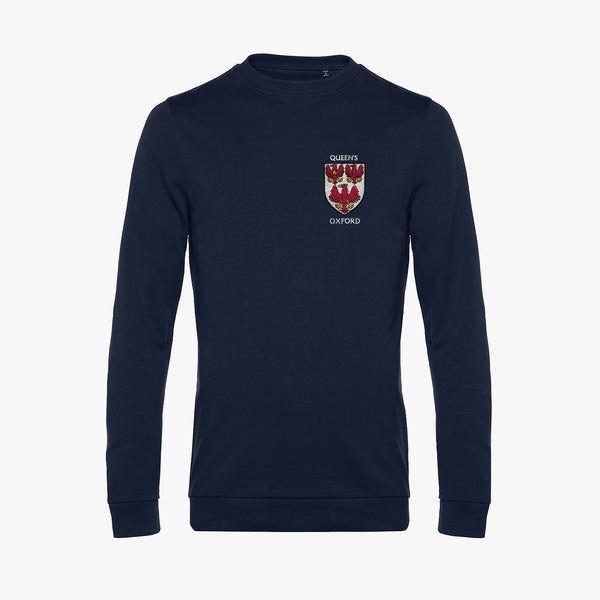 Load image into Gallery viewer, The Queen&#39;s College Men&#39;s Organic Embroidered Sweatshirt
