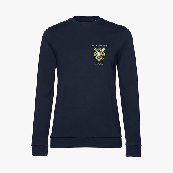 Load image into Gallery viewer, St Catherine&#39;s College Ladies Organic Embroidered Sweatshirt

