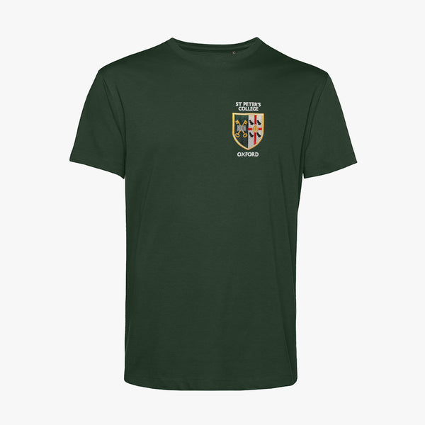 Load image into Gallery viewer, St Peter's College Men's Organic Embroidered T-Shirt