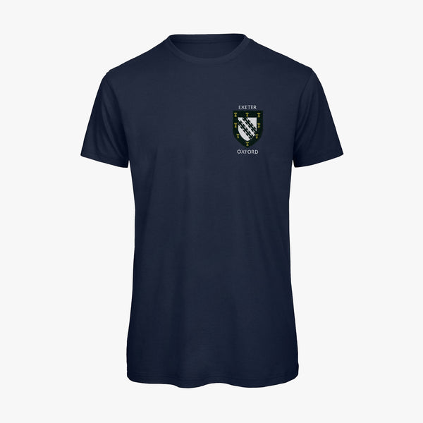 Load image into Gallery viewer, Exeter College Men's Organic Embroidered T-Shirt