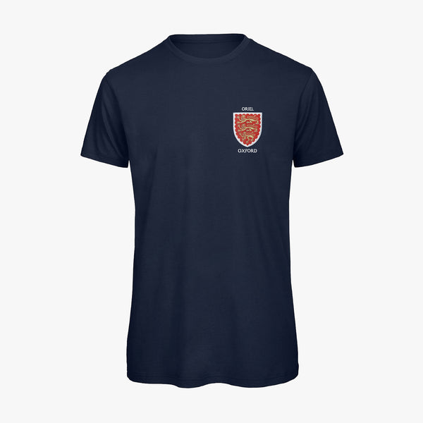 Load image into Gallery viewer, Oriel College Men's Organic Embroidered T-Shirt