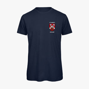 St Anne's College Men's Organic Embroidered T-Shirt