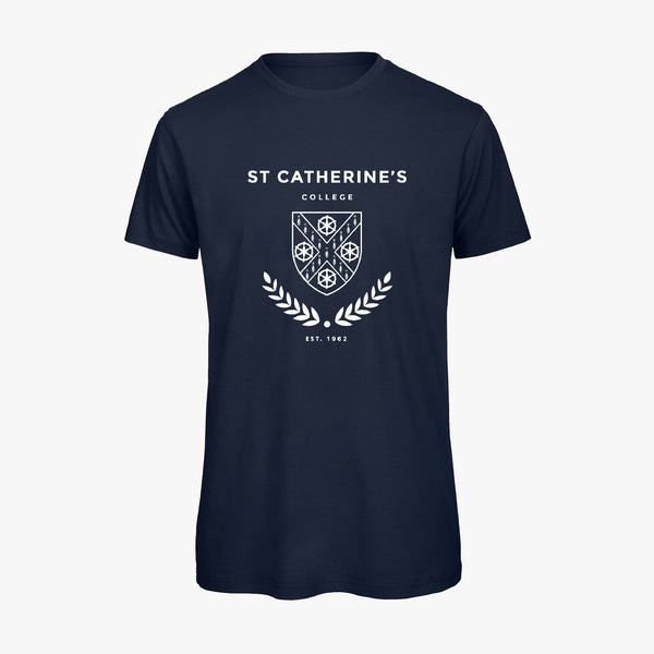Load image into Gallery viewer, St Catherine's College Men's Organic Laurel T-Shirt