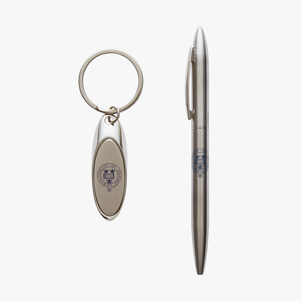 Load image into Gallery viewer, Official University of Oxford Pen &amp; Keyring Set

