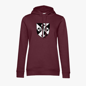 Ladies Oxford College Arms Organic Printed Hoodie
