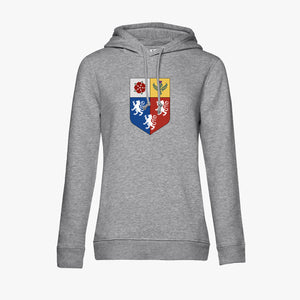 Ladies Oxford College Arms Organic Printed Hoodie