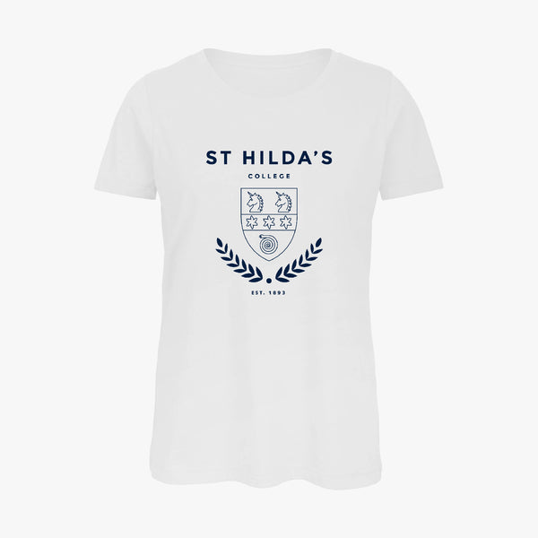 Load image into Gallery viewer, St Hilda&#39;s College Ladies Organic Laurel T-Shirt
