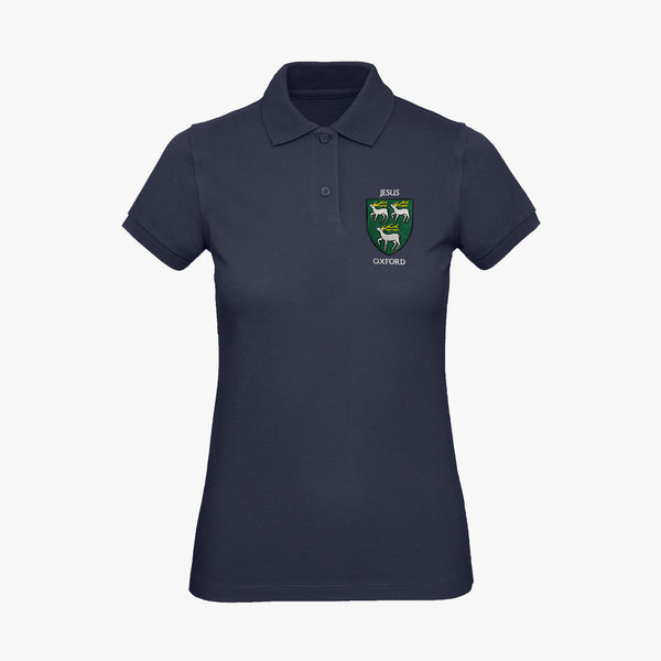 Load image into Gallery viewer, Jesus College Ladies Organic Embroidered Polo Shirt