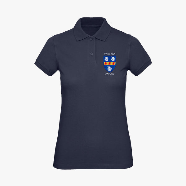 Load image into Gallery viewer, St Hilda&#39;s College Ladies Organic Embroidered Polo Shirt
