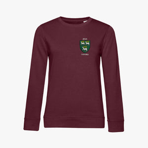 Jesus College Ladies Organic Embroidered Sweatshirt