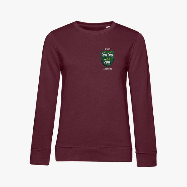 Load image into Gallery viewer, Jesus College Ladies Organic Embroidered Sweatshirt