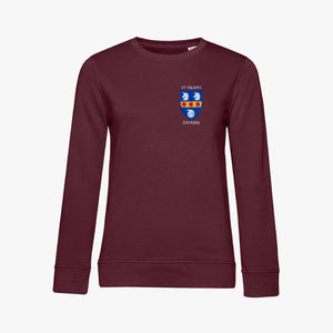 St Hilda's College Ladies Organic Embroidered Sweatshirt