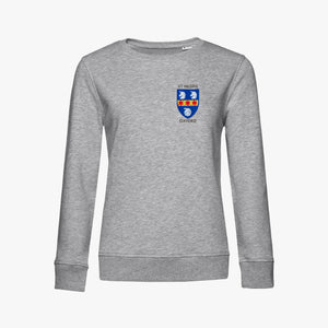 St Hilda's College Ladies Organic Embroidered Sweatshirt