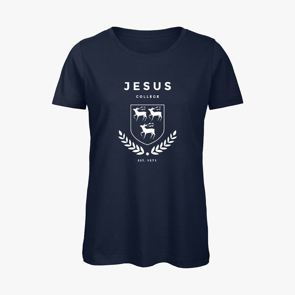 Load image into Gallery viewer, Jesus College Ladies Organic Laurel T-Shirt