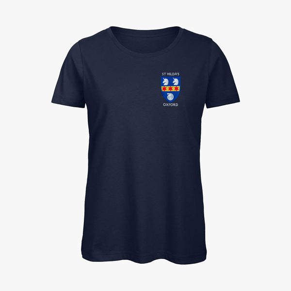 Load image into Gallery viewer, St Hilda&#39;s College Ladies Organic Embroidered T-Shirt
