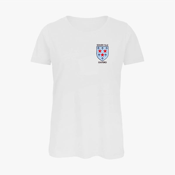 Load image into Gallery viewer, Somerville College Ladies Organic Embroidered T-Shirt
