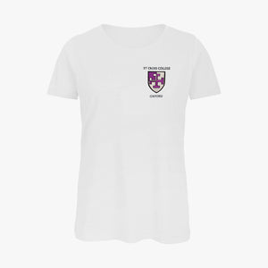 Ladies Oxford College Organic Embroidered T-Shirt