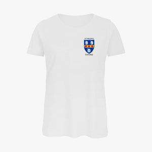 St Hilda's College Ladies Organic Embroidered T-Shirt