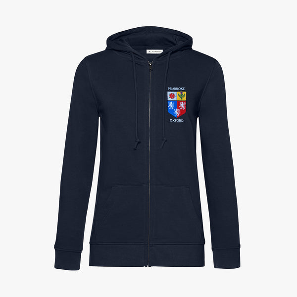 Load image into Gallery viewer, Ladies Oxford College Organic Embroidered Zip Hoodie