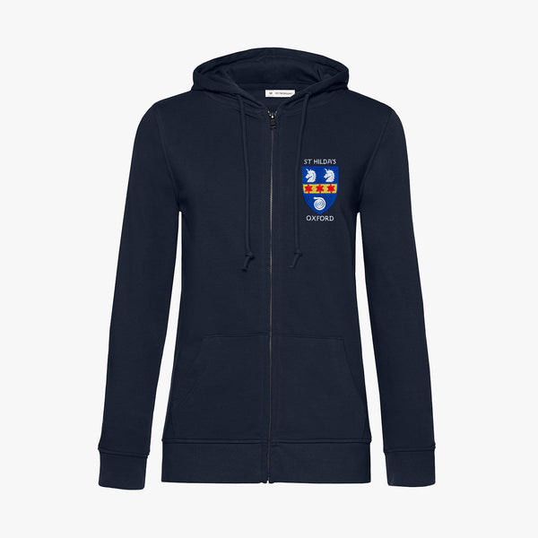 Load image into Gallery viewer, Ladies Oxford College Organic Embroidered Zip Hoodie