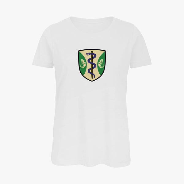 Load image into Gallery viewer, Ladies Oxford College Arms Organic T-Shirt