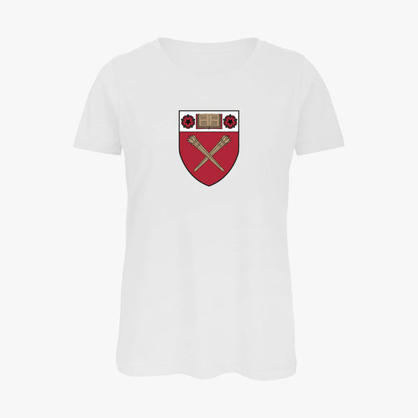 Load image into Gallery viewer, Ladies Oxford College Arms Organic T-Shirt