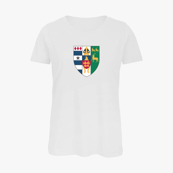 Load image into Gallery viewer, Ladies Oxford College Arms Organic T-Shirt
